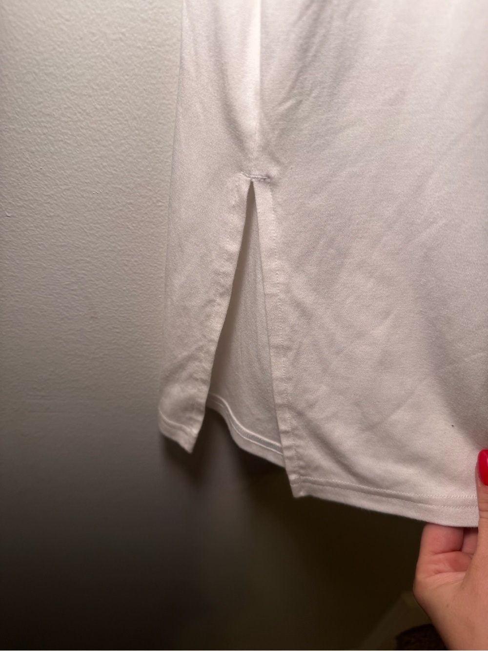 Spanx White Crew Neck Short Sleeve Shirt size XL - Picture 5 of 6